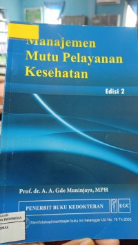 Image of Manajemen Mutu Pelayanan Kesehatan