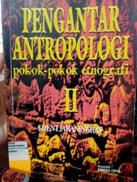 Image of Pengantar Antropologi: Pokok-pokok Etnografi